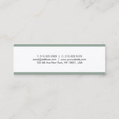 Modern design Professioneel Eenvoudige Luxe Elegan Mini Visitekaartje (Achterkant)