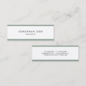 Modern design Professioneel Eenvoudige Luxe Elegan Mini Visitekaartje (Voorkant / Achterkant)