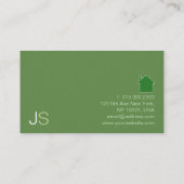 Modern Design Professioneel Elegant Vastgoed Visitekaartje (Achterkant)