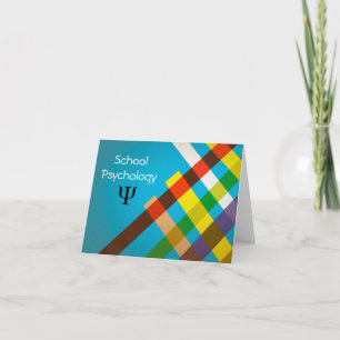 Modern Design School Psychologie Notitiekaarten