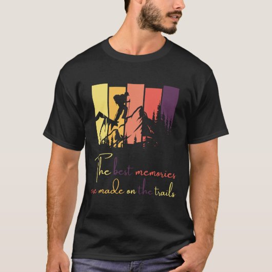 Modern design T-shirt om te wandelen (Voorkant)