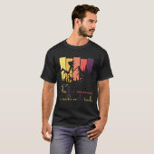 Modern design T-shirt om te wandelen (Voorkant volledig)
