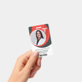 Modern Design Verpleegster Foto ID Badge (Handheld)