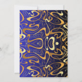 Modern Design Wedding Invitation Kaart (Achterkant)