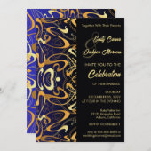 Modern Design Wedding Invitation Kaart (Voorkant / Achterkant)
