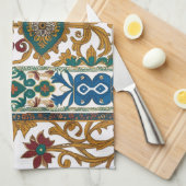 Modern designed inspired Serbian ethnic seamless 4 Theedoek (Quarter Fold)