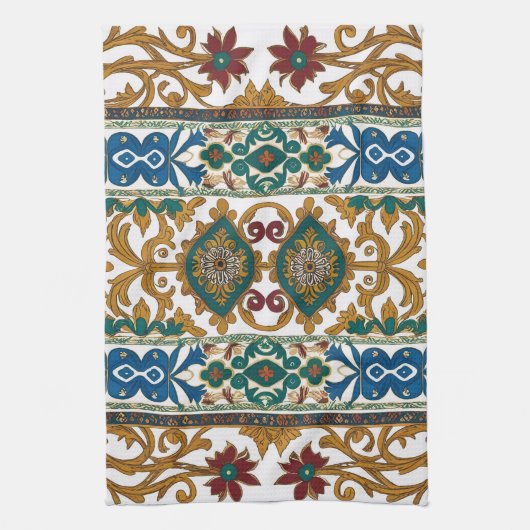 Modern designed inspired Serbian ethnic seamless 4 Theedoek (Verticaal)