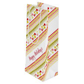 Modern Designer Paper Wijn Cadeautas (Achterkant Gekanteld)