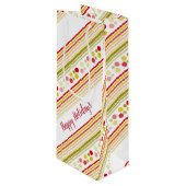 Modern Designer Paper Wijn Cadeautas (Voorkant Gekanteld)