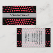 Modern Desire Polka Dot Pattern Visitekaartje (Voorkant / Achterkant)