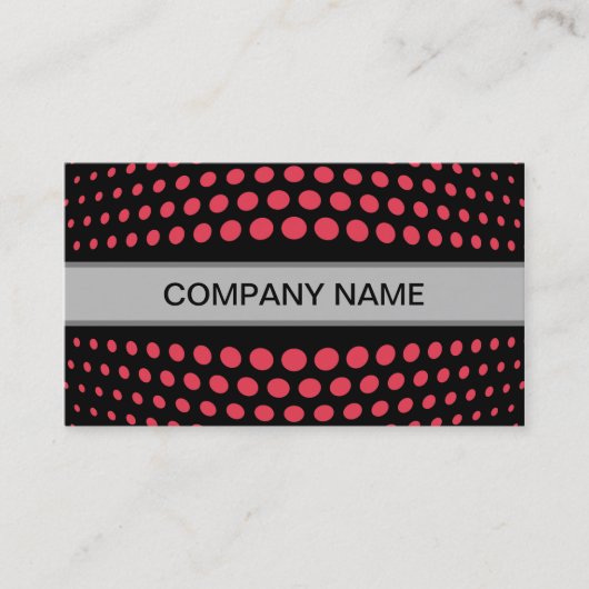 Modern Desire Polka Dot Pattern Visitekaartje (Voorkant)