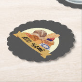 Modern dessert Brood bakken bakkerij aangepaste na Kartonnen Onderzetters (Gekanteld)