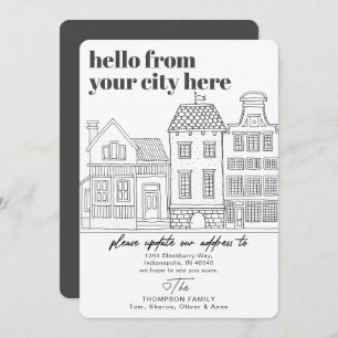 Modern Destination City Moving Aankondiging