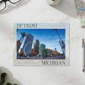 Modern Detroit Landmark Briefkaart