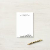 Modern Detroit Professional Gift gepersonaliseerd Post-it® Notes (Op bureau)