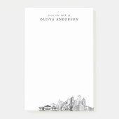 Modern Detroit Professional Gift gepersonaliseerd Post-it® Notes (Voorkant)