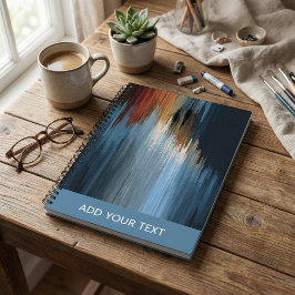 Modern Diagonal, stripe pattern spiral Notitieboek