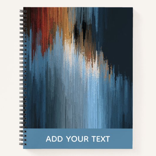 Modern Diagonal, stripe pattern spiral Notitieboek (Voorkant)