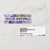 modern diamantvisitekaartje mini visitekaartje (Voorkant / Achterkant)