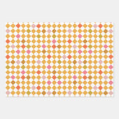 Modern Diamond Checkers inpakpapier Vel (Voorkant 2)