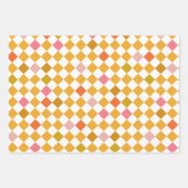 Modern Diamond Checkers inpakpapier Vel (Voorkant)