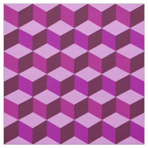 Modern Diamond Grid, Amethyst Paars en Violet Stof