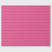 Modern Diamond Grid, Fuchsia and Light Pink Cadeaupapier (Vlak)