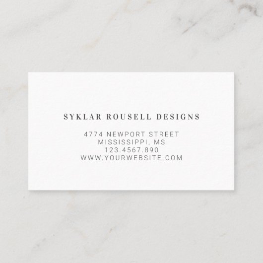 Modern Diamond Heart Loyalty beloont koraal Visitekaartje (Achterkant)