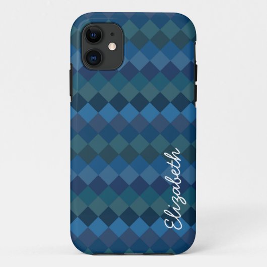 Modern Diamond Pattern | Abstract mozaïekartikel 6 Case-Mate iPhone Case (Achterkant)