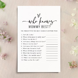Modern die mama het beste Baby shower spel kent