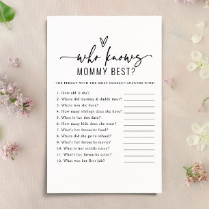 Modern die mama het beste Baby shower spel kent
