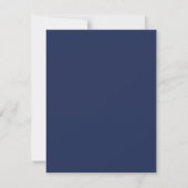 Modern diep Indigo Blue en Gold Details Kaart (Achterkant)