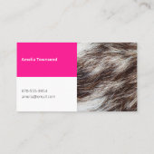 Modern Dierenbont Huisdier Zittende Hond Walker Ho Visitekaartje (Achterkant)