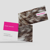 Modern Dierenbont Huisdier Zittende Hond Walker Ho Visitekaartje