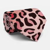 Modern Dierenprint Luipaardpatroon Stropdas (Opgerold)