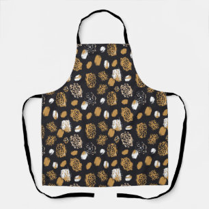 Modern Dierenprint Zwart & Bruin Schort