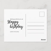 Modern Dierenriem Teken Blauw Goud Maagd Virgo Ver Briefkaart (Achterkant)