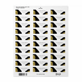 Modern Dierenrijk | Retouradreslabel Etiket (Full Sheet)