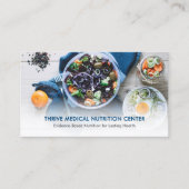 Modern Dietitian/Nutritionist QR Code Social Media Visitekaartje (Voorkant)