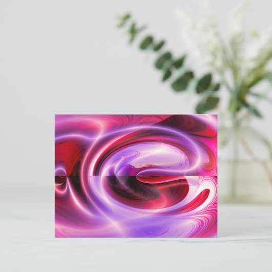 Modern digitaal Abstract Briefkaart (Staand voorkant)