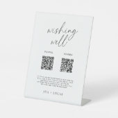 Modern digitaal wensbord met QR-codes Reclamebord Met Voetstuk (Voorkant)