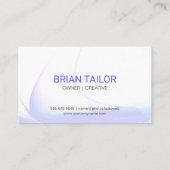 Modern Digital Sound Wave | Artistic Creative Visitekaartje (Achterkant)