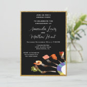 Modern dinerparty voor verloving (5x7) kaart (Staand voorkant)