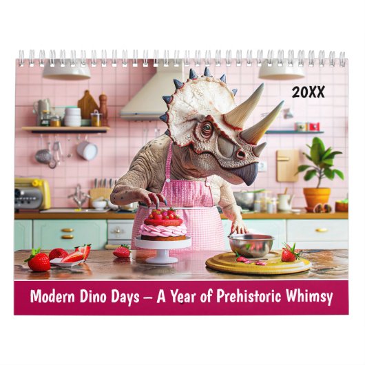 Modern Dino Days – A Year of Prehistoric Whimsy Kalender (Hoes)