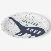 Modern Dinosaur Birthday Bord (Gekanteld)