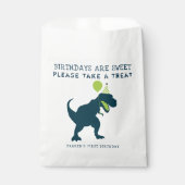 Modern Dinosaur Birthdays is Sweet Favor Bag Bedankzakje (Voorkant)