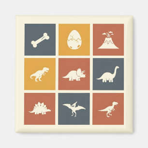 Modern Dinosaur Icon Raster Magneet