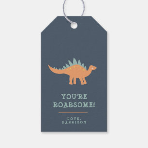 Modern Dinosaur Kinder persoonlijke Gift Label Cadeaulabel