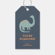 Modern Dinosaur Kinder persoonlijke Gift Label
