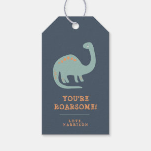 Modern Dinosaur Kinder persoonlijke Gift Label Cadeaulabel